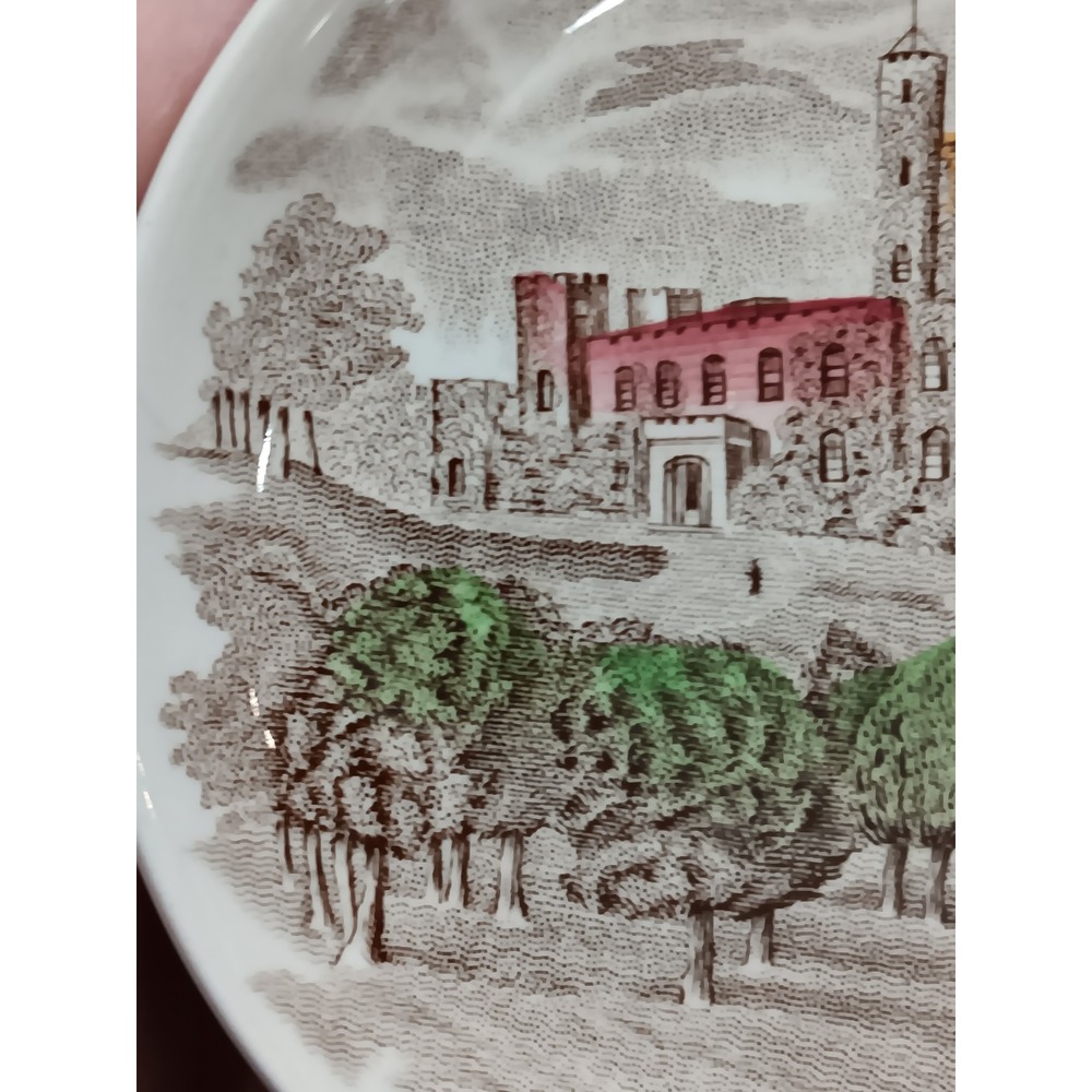 Johnson Brothers Norris Castle Decorative Trinket Dish England Brown White - Picture 6 of 8
